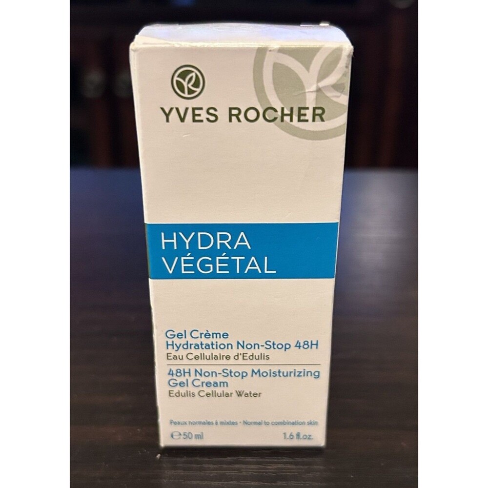 Yves Rocher Hydra Vegetal 48H Moisturizing Gel Cream 1.6 oz 50ml New Sealed NIB